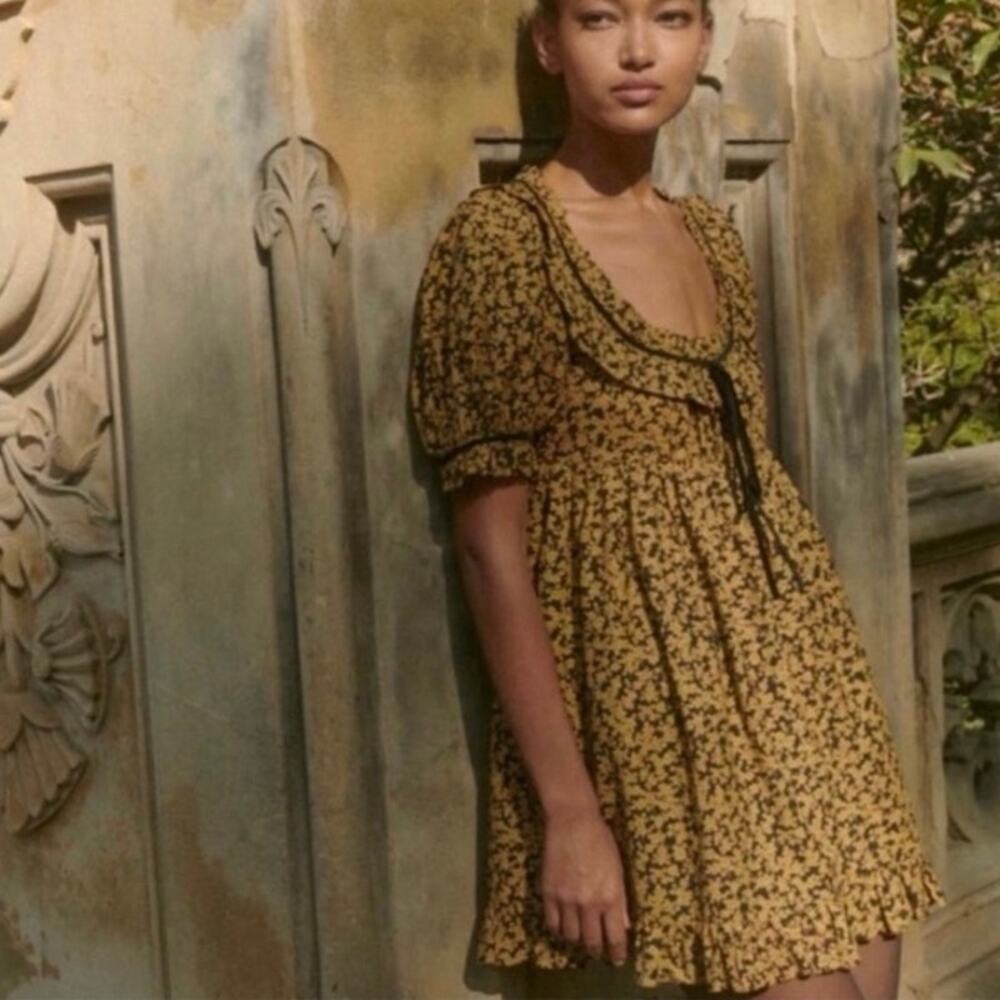 Doen Marcela Mini Dress In Dusk Winter Meadow Large Excellent Condition